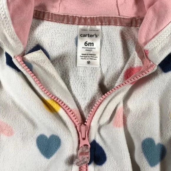 Carter’s Hooded Fleece  Sleeper - Picture 5 of 5